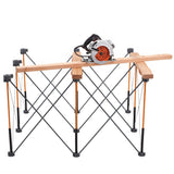 BORA Centipede CK9S Work Stand 1200 x 1200mm in use outdoors with carry bag