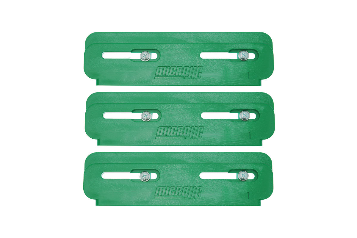 MatchFit Edge Guide 3-Piece Kit in action, showcasing precise and secure work-holding without bulky blocks