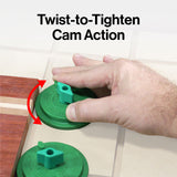 MicroJig MatchFit Ring Clamp 2-Piece Kit: Adjustable Dovetail Clamp in use on woodworking table