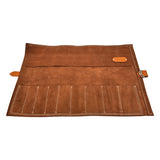 En Mina 9 Pocket Suede Chisel Roll