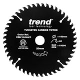 Trend 160mm x 20mm x 48T PTFE Coated General Purpose Circular Saw Blade