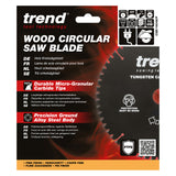 Trend 160mm x 20mm x 48T PTFE Coated General Purpose Circular Saw Blade
