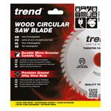 Trend 160mm x 20mm x 60T Fine Cut Off Circular Saw Blade