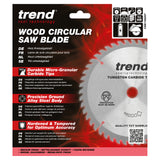 Trend 168mm x 20mm x 28T Thin Kerf Ripping Cordless Circular Saw Blade