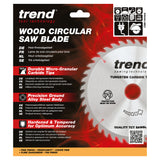 Trend 190mm x 16mm x 40T General Purpose Circular Saw Blade