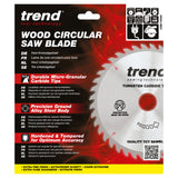 Trend 190mm x 30mm x 60T Fine Cut Off Circular Saw Blade