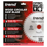 Trend 230mm x 30mm x 40T General Purpose Circular Saw Blade