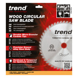 Trend 250mm x 30mm x 60T Fine Cut Off Circular Saw Blade