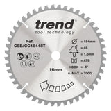Trend 184mm x 16mm x 48T General Purpose Cordless Mitre Saw Blade