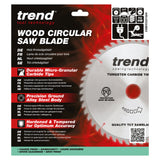 Trend 210mm x 30mm x 24T Ripping Mitre Saw Blade