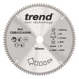 Trend 305mm x 30mm x 96T Fine Cut Off Mitre Saw Blade