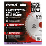 Trend 165mm x 20mm x 48T Laminate/HPL Circular Saw Blade