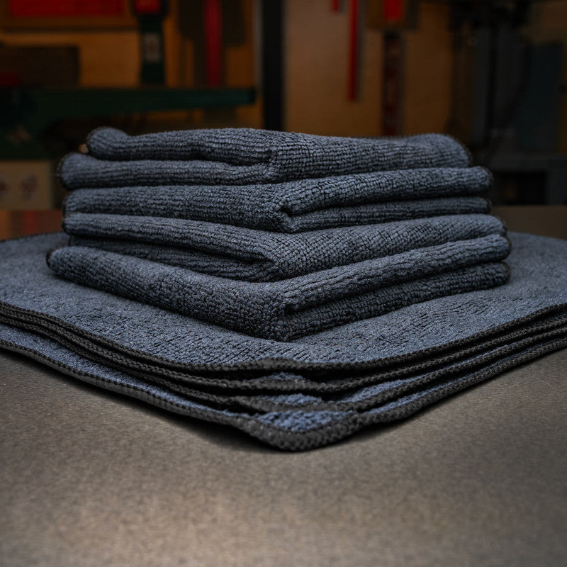 Carbon Method microfiber buffing towels, ideal for carbon-coated cast-iron, super-absorbent and protective, pack of 4