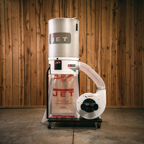 JET Tools Single Stage Dust Collector with Pleated Filter 1500W 1200CFM