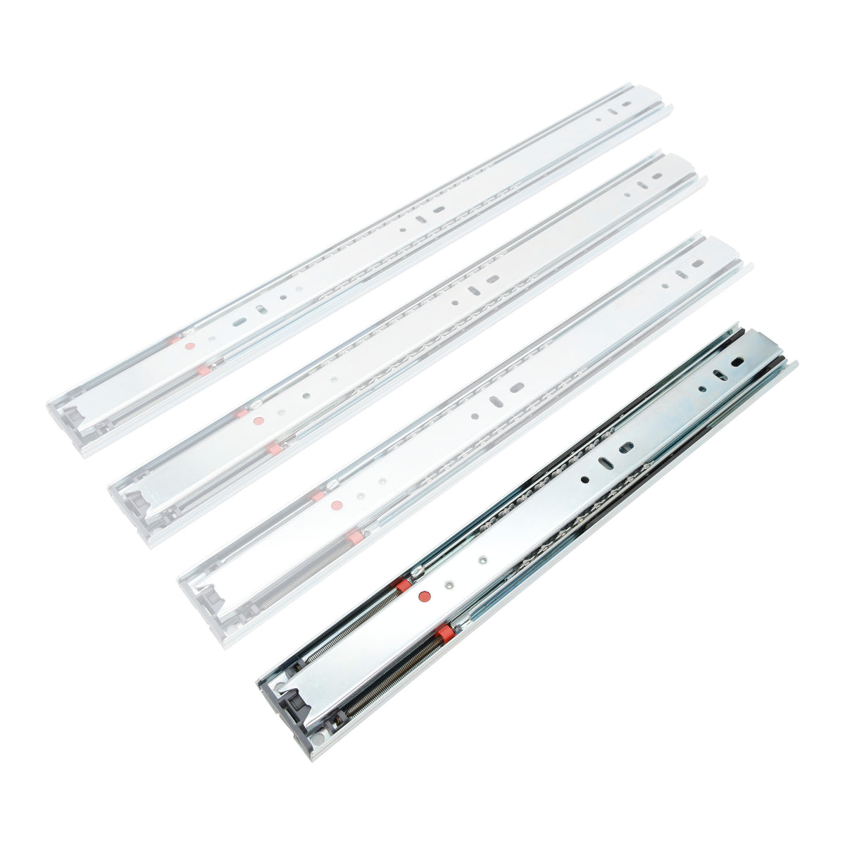 Soft Close Full-Extension Drawer Slides Side Mount 40kg Capacity