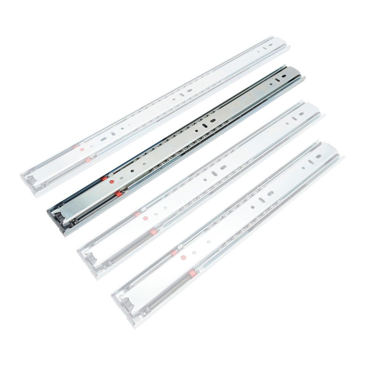 Soft Close Full-Extension Drawer Slides Side Mount 40kg Capacity
