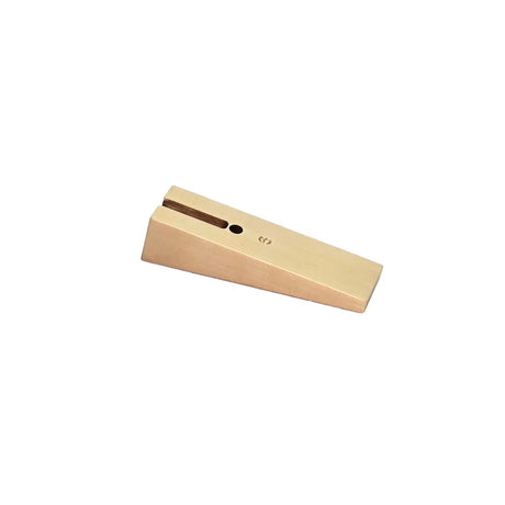Ironbark Toolworks Brass Dovetail Attachments for Try Squares, 1:6 ratio, angled view