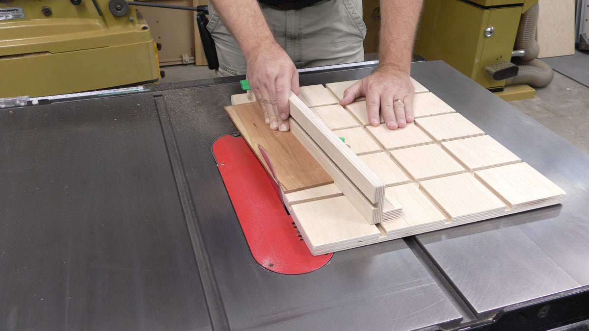 MicroJig ZeroPlay Mitre Slider 360 Sled Kit in action, demonstrating precision and versatility on a woodworking project