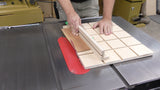 MicroJig ZeroPlay Mitre Slider 360 Sled Kit in action, demonstrating precision and versatility on a woodworking project