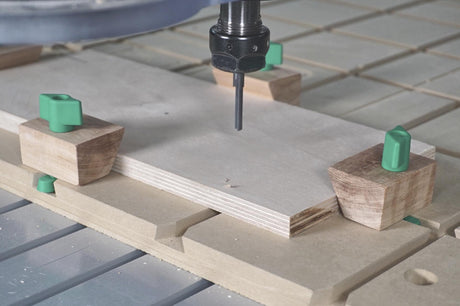 Versatile track hardware for custom dovetail tracks on wooden surface