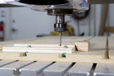 MicroJig MatchFit Dovetail Track Nut 6-Piece Hardware Kit in use with a woodworking setup