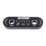 Fritzfurt Router Bit Vice in solid aluminium for metric & imperial shanks, sturdy & wear resistant