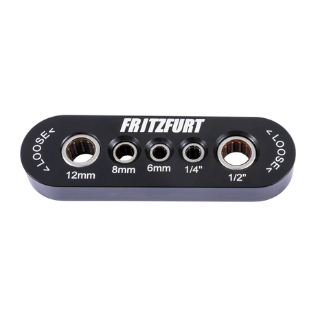 Fritzfurt Router Bit Vice in solid aluminium for metric & imperial shanks, sturdy & wear resistant
