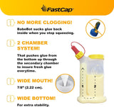 FastCap BabeBot Glue Pot Dispenser 112mL non-drip bottle angled perspective