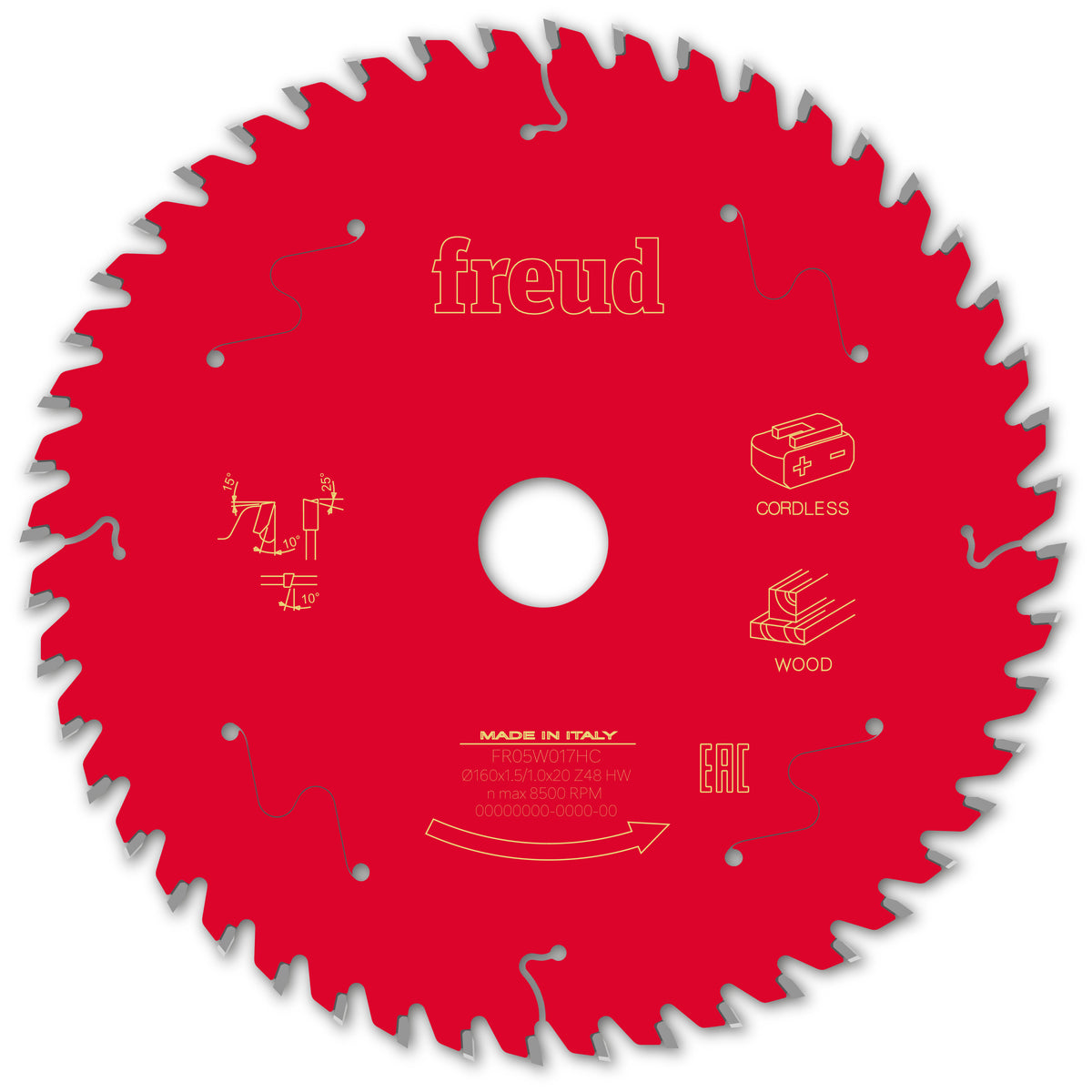 Freud 160 x 20 x 1.5 Thin Kerf Circular Saw Blades suits Cordless Handheld Power Saws