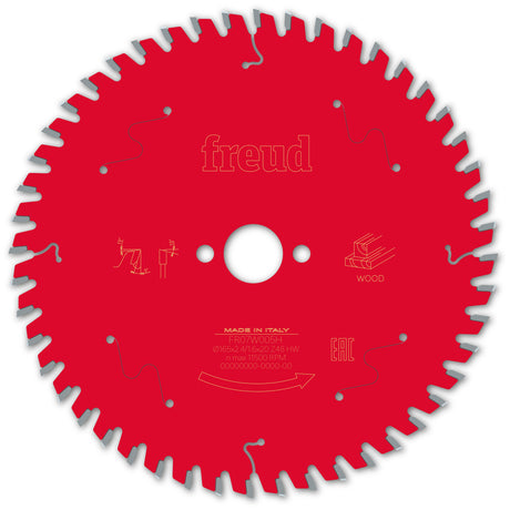 Freud 165 x 20 x 2.4 Circular Saw Blades suits Handheld and Plunge Power Saws