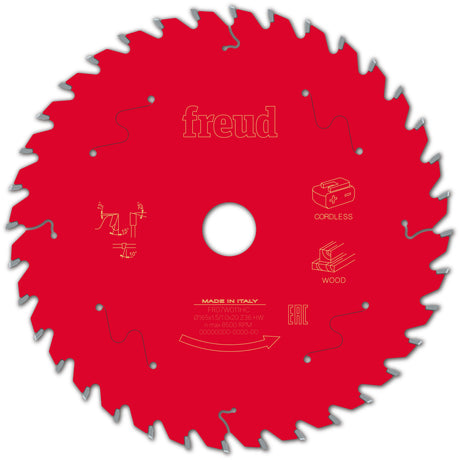 Freud 165 x 20 x 1.5 Thin Kerf Circular Saw Blades suits Cordless Handheld Power Saws