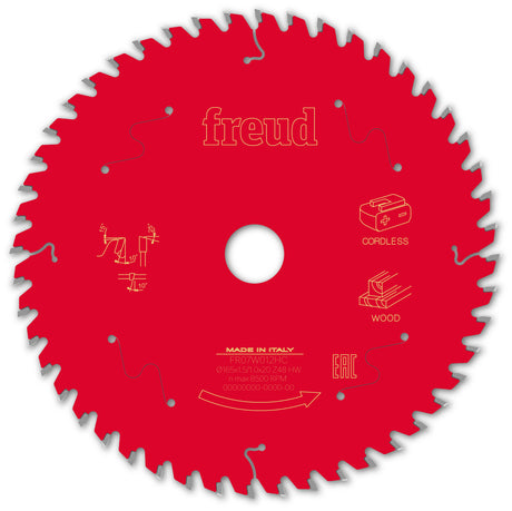 Freud 165 x 20 x 1.5 Thin Kerf Circular Saw Blades suits Cordless Handheld Power Saws