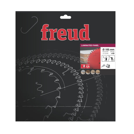 Freud 185 x 20 x 2.4 x T60 Laminated Panel Saw Blade suits Handheld and Plunge Circular Saws