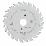 Freud Adjustable Scoring Saw Blade showing micro-grain carbide teeth on circular blade