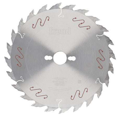 Freud Industrial Thin Kerf Rip Cut Circular Saw Blade 250mm Diameter - Close-up of micro-grain carbide teeth on blade