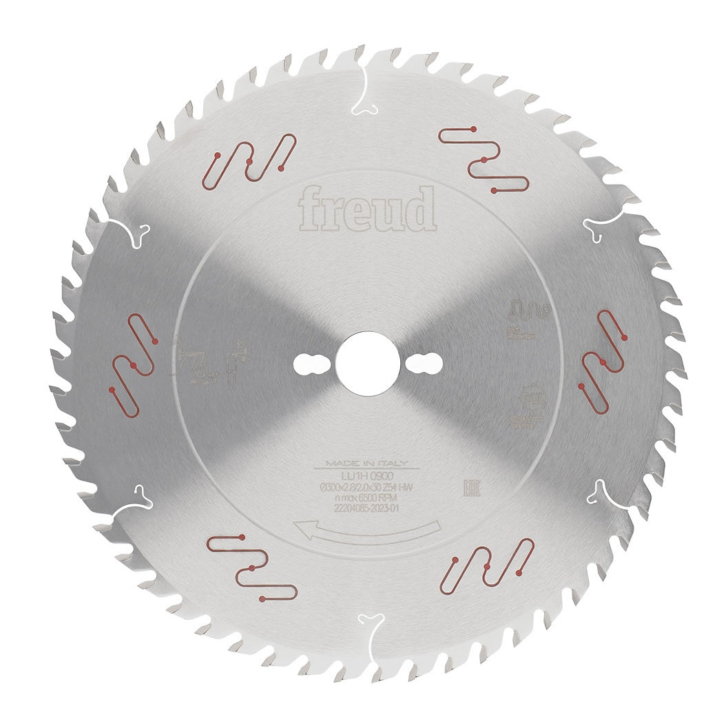 Freud Industrial Thin Kerf Saw Blade in action, suitable for ripping and crosscutting tasks
