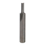Freud 1/4in Shank Double Flute Straight Router Bit showcasing precision cutting edge