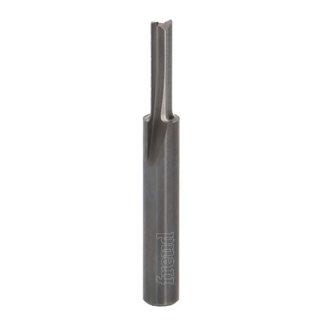 Freud Double Flute Straight Router Bit with 1/4in Shank, ideal for grooving and edge-routing tasks