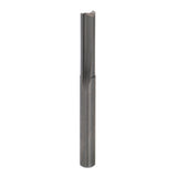 Freud Straight Router Bit Double Flute 1/4in Shank in use on timber slab