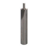 Freud Double Flute Straight Router Bit 1/4in Shank - Detailed view of carbide tipped router bit for grooving and edge-routing