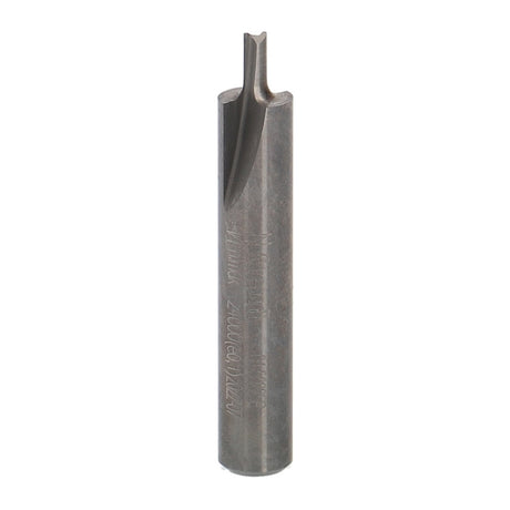 Freud Double Flute Straight Router Bit 1/4in Shank - Detailed view of carbide tipped router bit for grooving and edge-routing