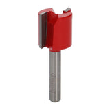 Freud Double Flute Straight Router Bit 1/4in Shank detail in use