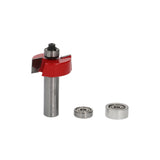 Freud Rebate Edge Moulding Router Bit Set in action with various depths of cut