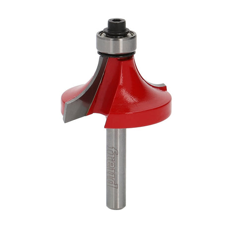 Freud Round Over Router Bits 1/4in Shank - Close-up view of the 1/2in bearing on the router bit