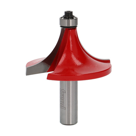Freud Round Over Router Bit 1/2in Shank - Close-up view of carbide tip and 1/2in bearing