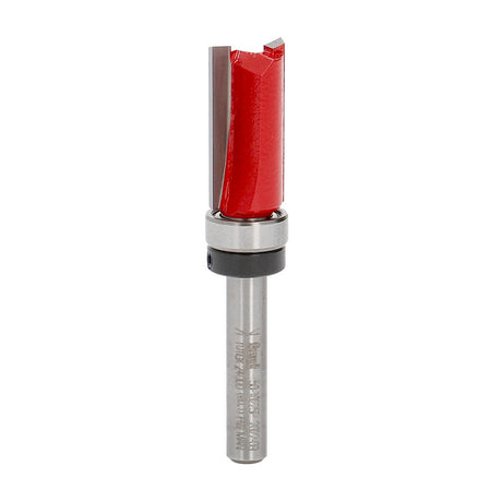 Freud Pattern Following Router Bit with 1/4in Shank, top view, ideal for template routing