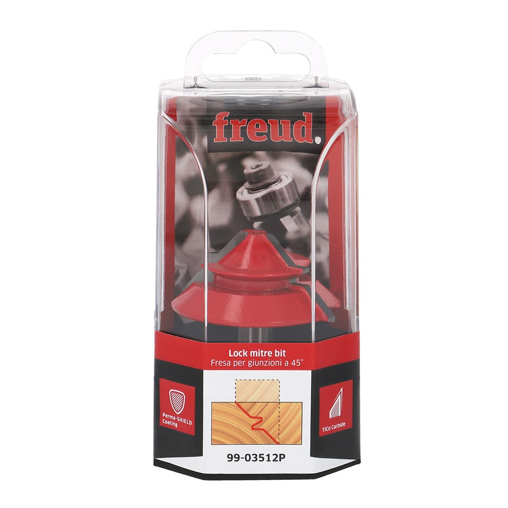 Freud Lock Mitre Router Bits 45 Degree 1/2in Shank in packaging