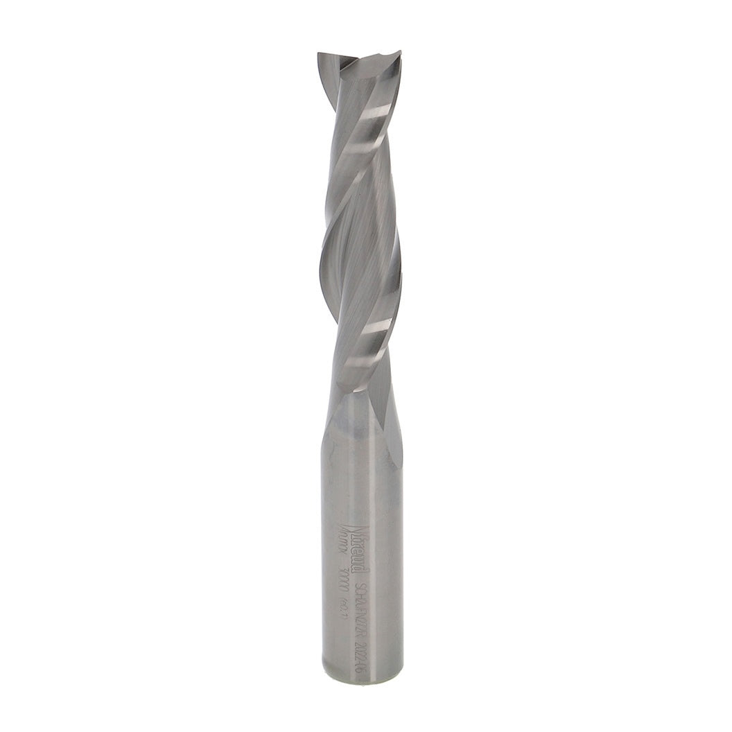 Freud Industrial Twin-Flute Spiral Upcut CNC Router Bits in operation