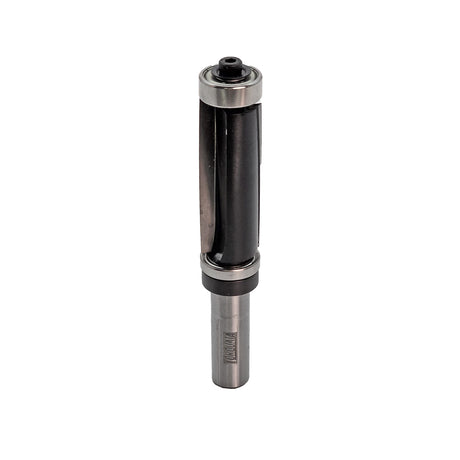 Torquata Dual-Bearing Flush Trim Router Bit 1/2in Shank in action on timber surface