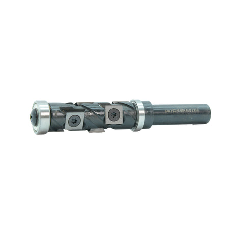 Torquata 50mm Dual-Bearing Spiral Flush Trim Carbide Insert Router Bit & Replacement Cutters 1/2in Shank